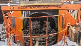 Κινητή έγχυση φούρνου τριών βραχιόνων